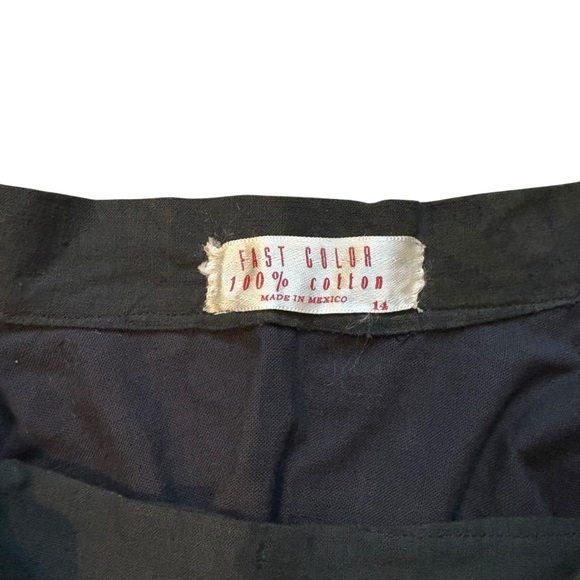 Vintage 1950’s/1960’s Matador Hand Painted Sequined Mexican Cotton Circle Skirt - Picture 15 of 16